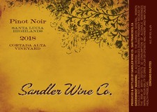 2018 Cortada Alta Vineyard Pinot Noir